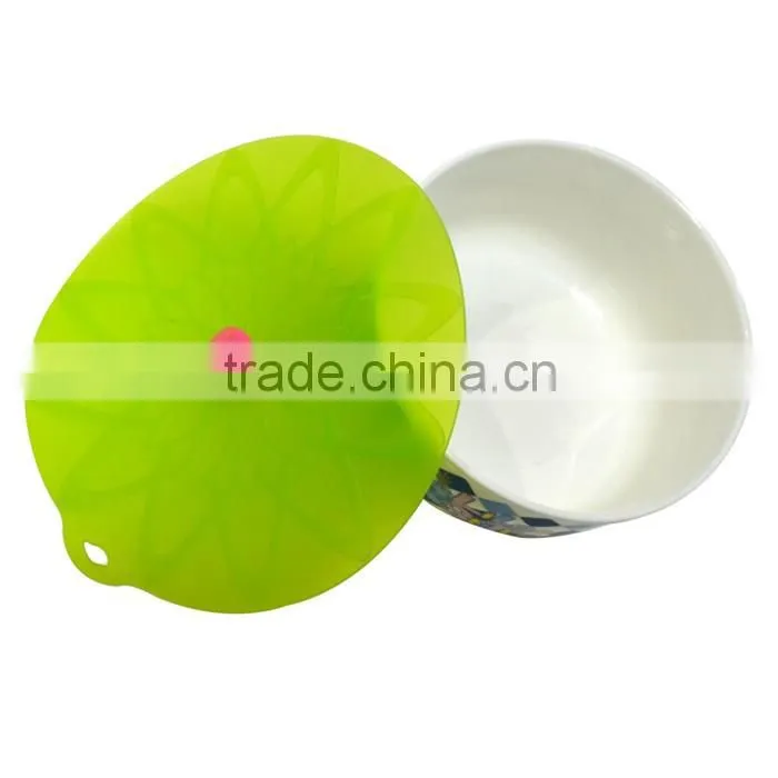 silicone pot cover lid Bowl Lids, Set of 4 Reusable Suction Seal Covers for Bowls, Pots, Cups. Food Safe silicone pot cover lid