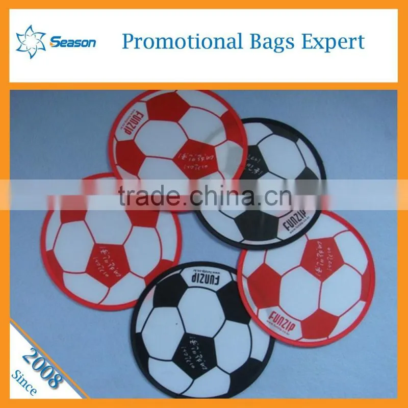 2016 new style mini cloth plastic frisbee blank foldable frisbee with pouch