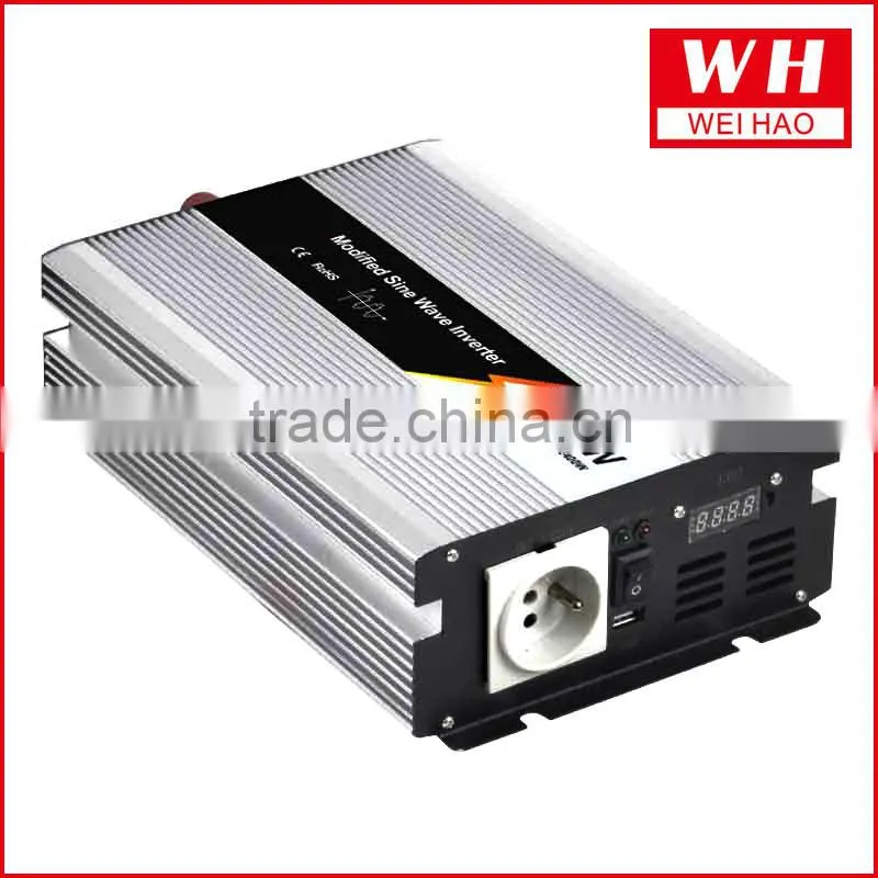 Aluminum shell 1200w power inverter 12v 110v 220v modified wave inverter