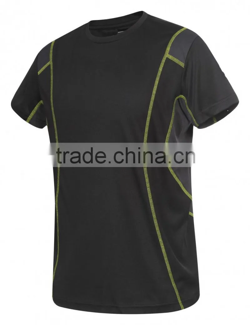 Mens black basic cycling shirt