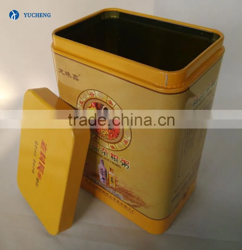 hangzhou manufacturer custom printed tin can for food packaging