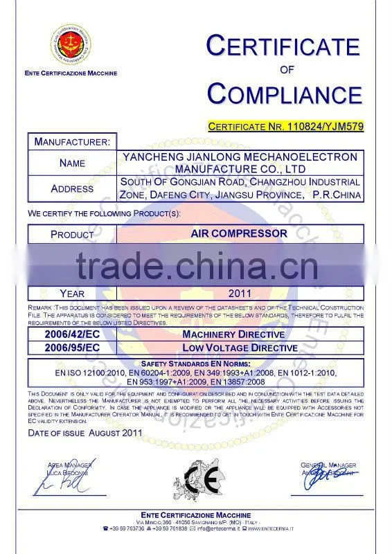 Piston air compressor pump JL3090, compressor head