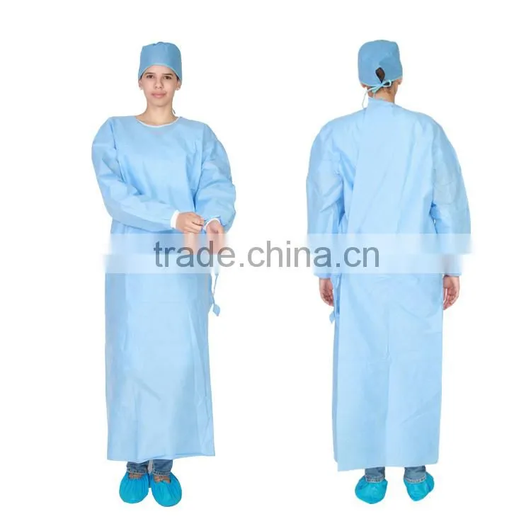 Nonwoven sterile disposable surgical gown, disposable surgical gown, coverall