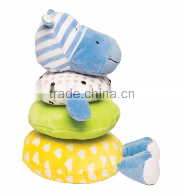 St plush hippopotamus pillow soft material difficult deformation