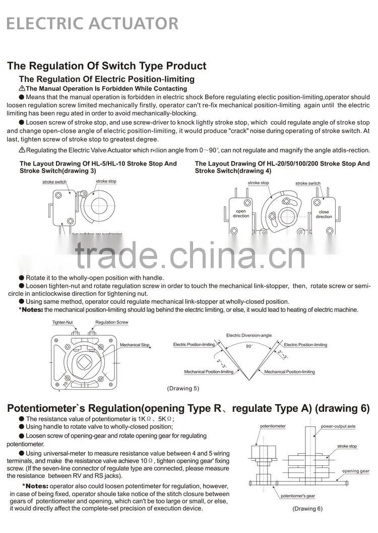 API SS304 save space electric water valve flow control