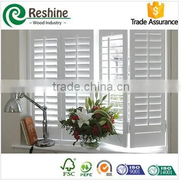 Fixed window shutter fauxwood