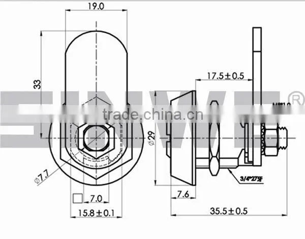 2400 the new high chrome master system lock from China