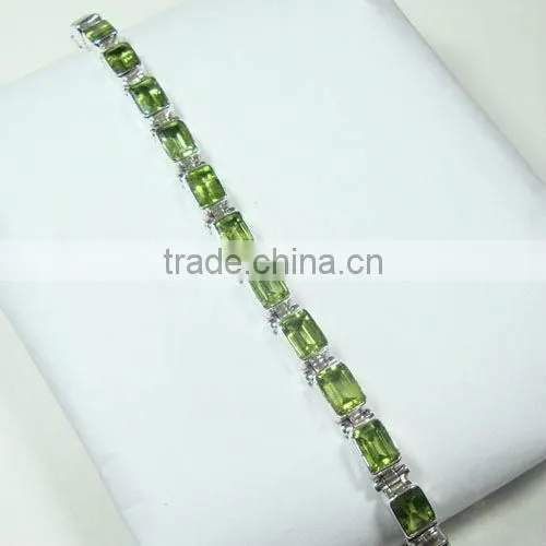 Natural Tibetan Turquoise 925 Stelring Silver Bracelet