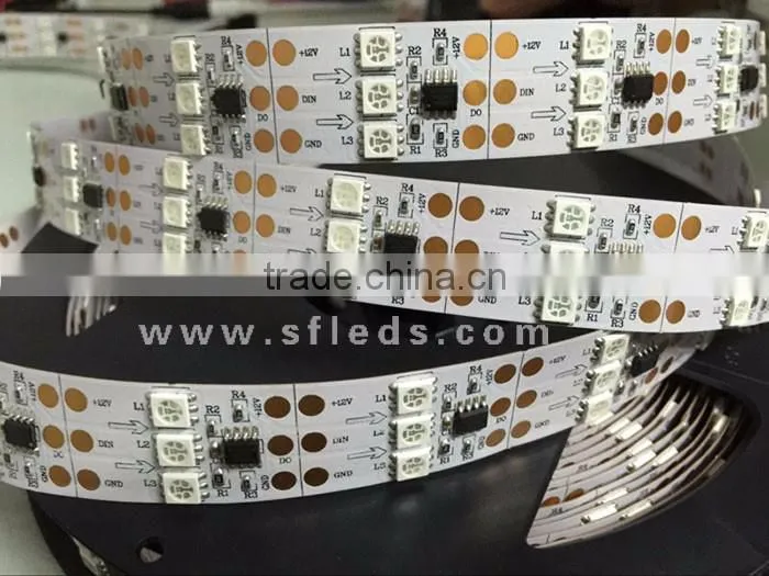 Decoration 5050 SMD 1003 ic ouside waterproof DC12V addressable triple row led strip