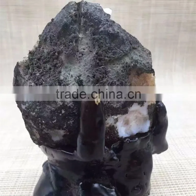 Natural Rock Brazil Topaz Crystal Citrine Cluster Decor Home