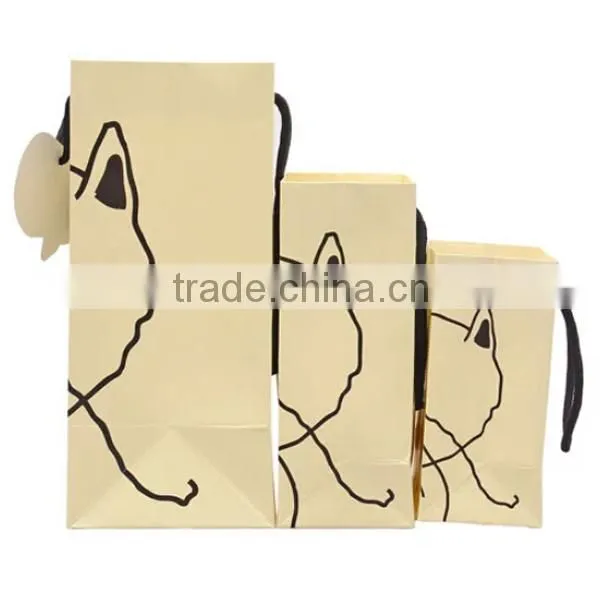 Cat And Rat Meaw Meaw Kraft Paper Bag