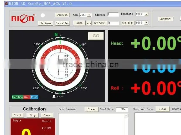 HCM500B 3D Orientation Sensor Using For GPS Integrated Navigation /Laser Range Finder /Oceanography Measurement Instruments