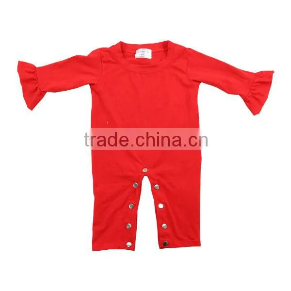 Wholesale Yiwu 2016 boutique romper baby plain black romper baby romper