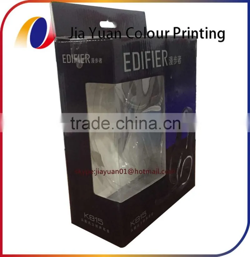OEM Clear PVC window toy box paper printing package