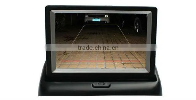 Good price 4.3 inch car lcd monitor reverse/ foldable monitor