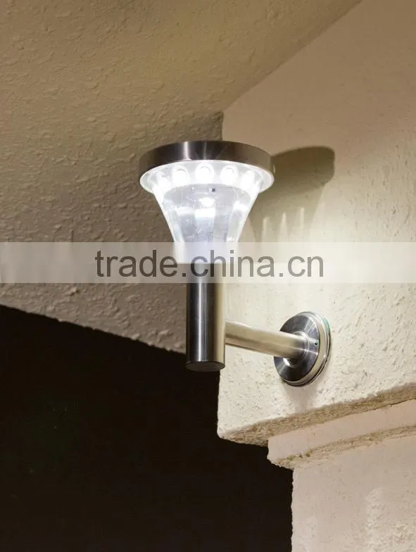 Patent design outdoor 13LED high lumen solar wall lamp motion sensor solar light