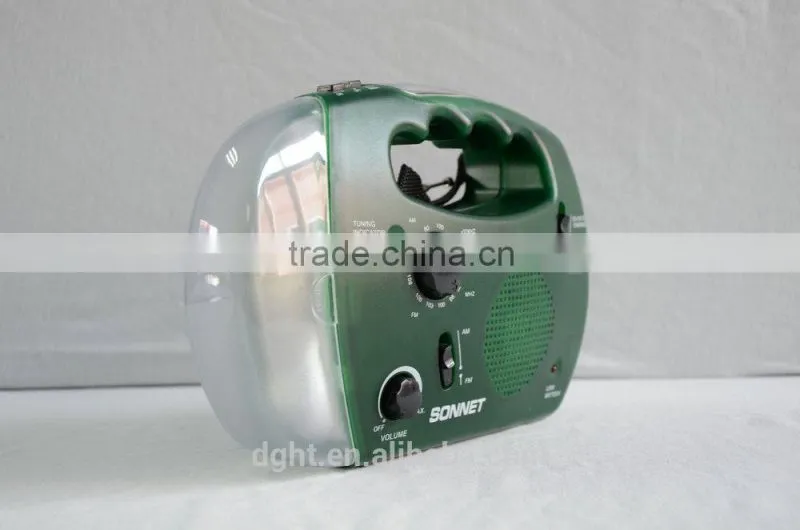 Made in China plastic ABS saving Cheap dynamo radio hand dynamo torch