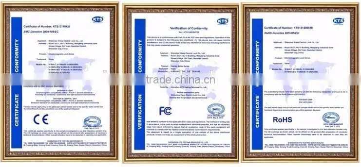 Shenzhen Vians stain steel lock u type bracket for magnetic lock with CE ROHS