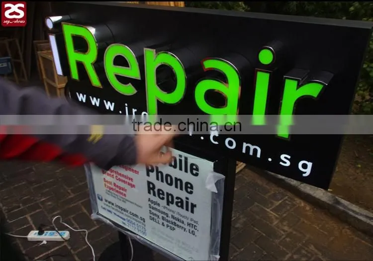 Shop led sign board letter