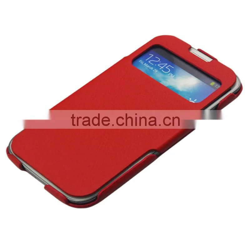 Window view flip cover case for samsung galaxy s4