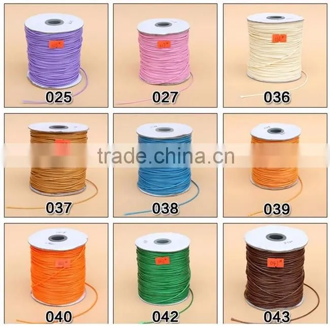China Suppliers Waxed Polyester Cord ,Wax Cotton Cord
