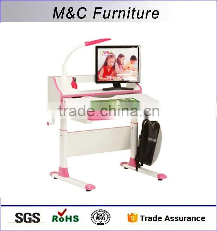 Beautiful high quality heihgt adjustable student desk