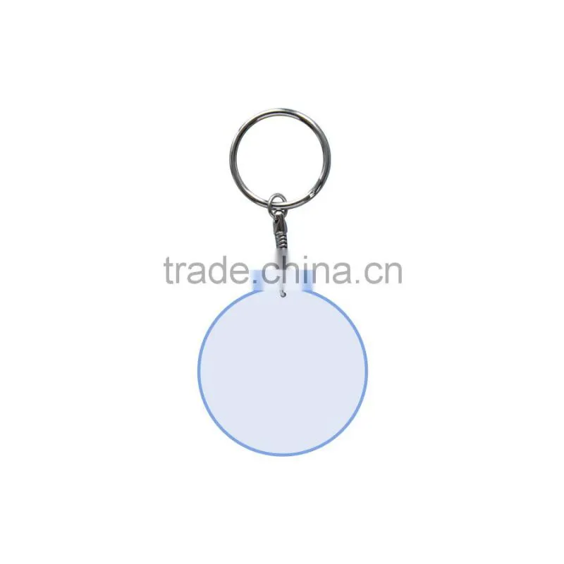 sublimation polymer custom made keychains