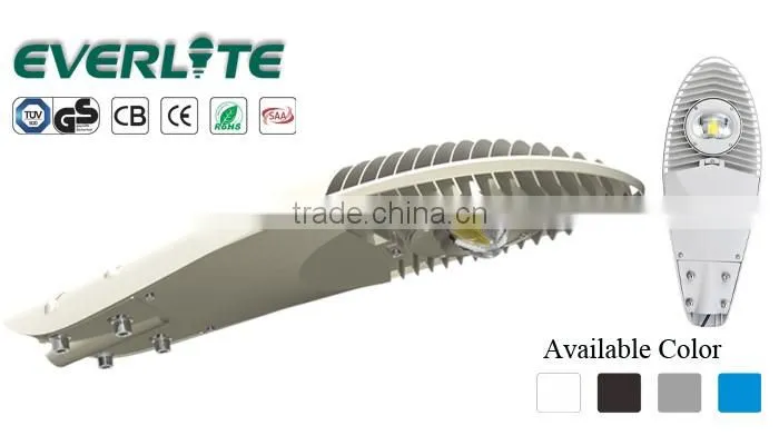 TUV-GS approved 5 years warranty 3000k-7000k CRI 70 IP66 led street luminaire 60w