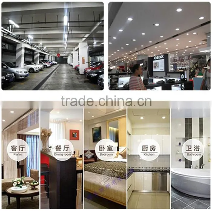 White Black Silver colour round led panel light be used to home or offices lighting