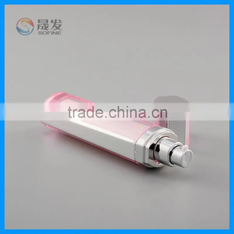 Luxury double wall cosmetic lotion bottle