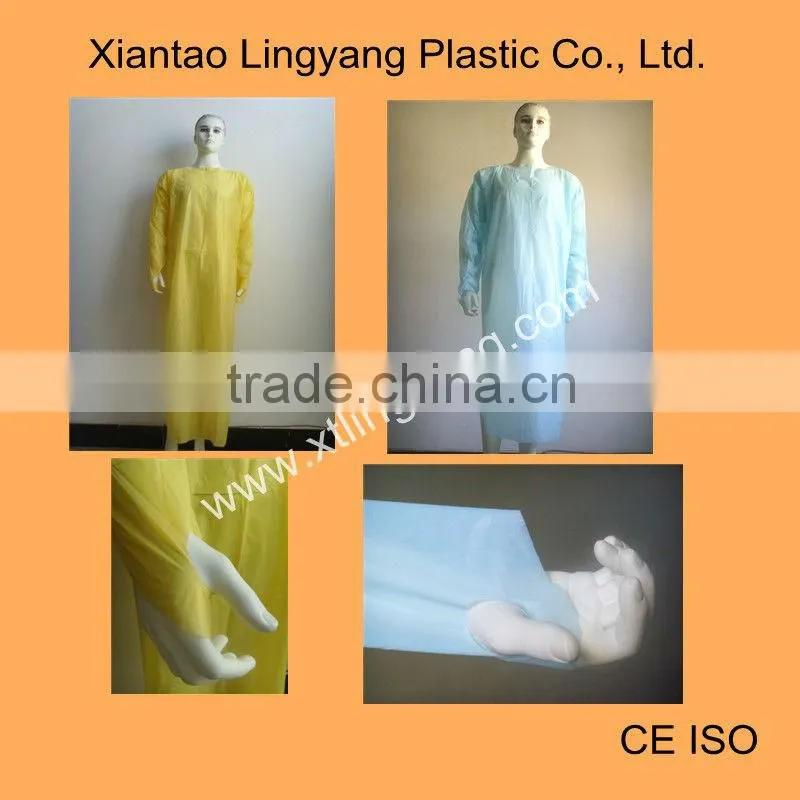 Thumb Hole Isolation Gown CPE