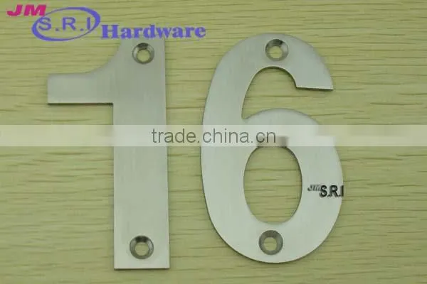 Customize 3d 304 stainless steel digital house number