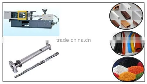 Pvc single injection screw barrel for plastic machine