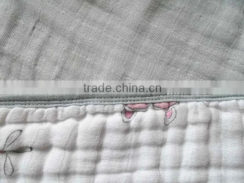 customized pattern baby muslin blanket baby bath towel