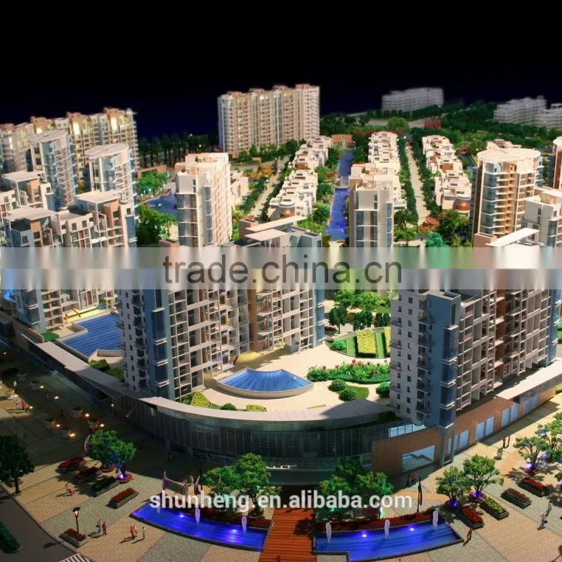 architectural scale model making service/SH building scale model making