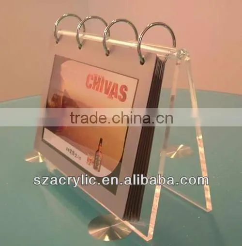 2016 Acrylic table clocks calendar