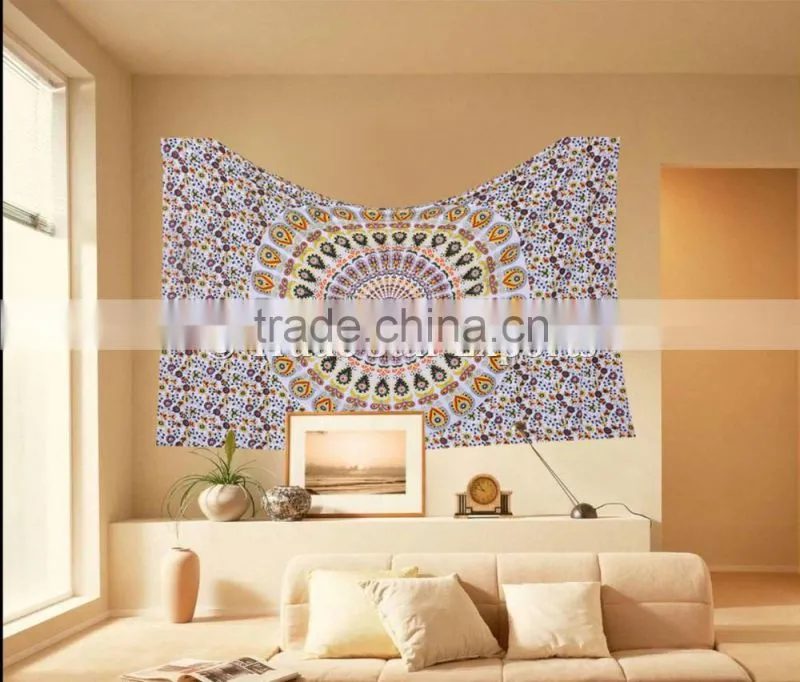 Ethnic Wall Hangings Indian Mandala Hippie Bohemian Wall Decoraiton Cotton Tapestry