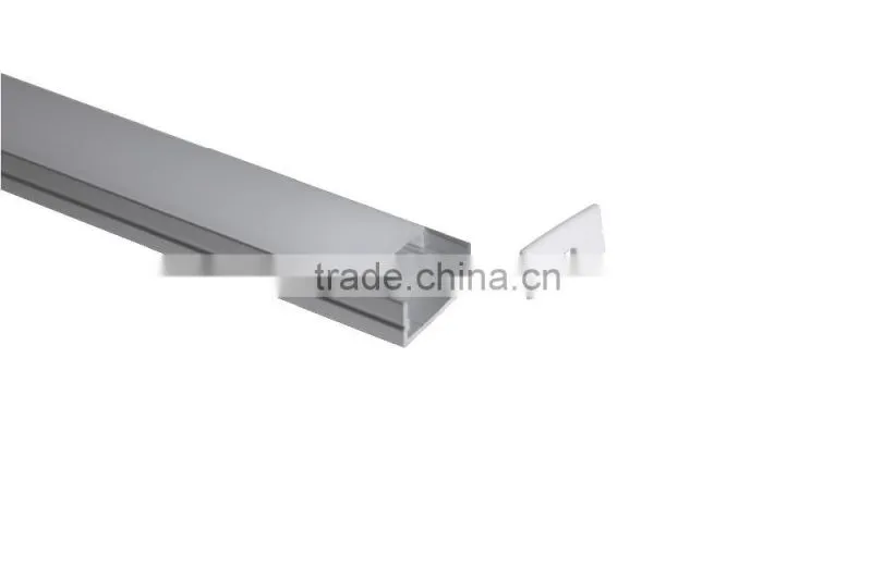 20.2mm Wide Space Put Double Row Strip Surface Mounted Plastic Led Profile