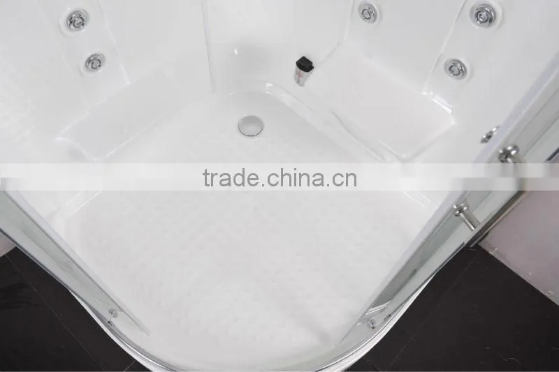 Hydro massage glass shower cabin with steam