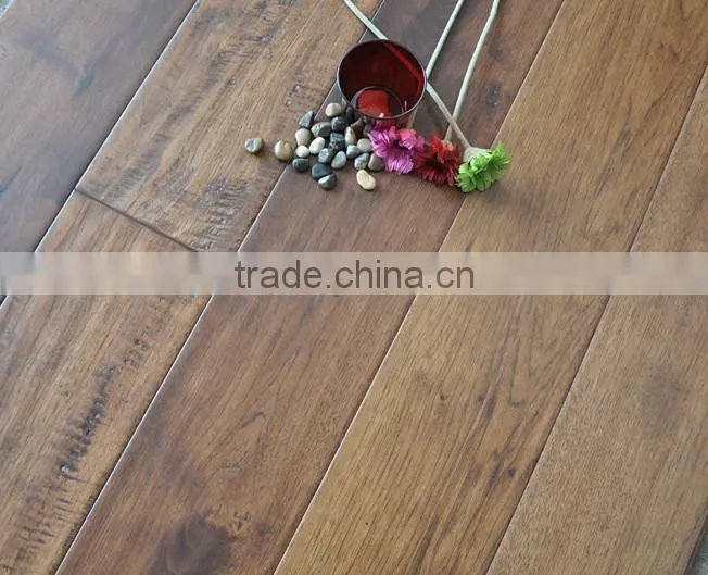 Dark Red Oak old looking Engineered real wood flooring