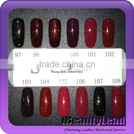 15ml UV gel polish soak off nail art uv gel with 132 different colors