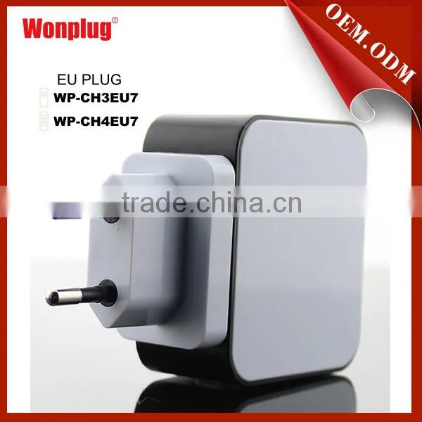 2014 Wonplug patented 3.1A portable usb charger with 4USB port