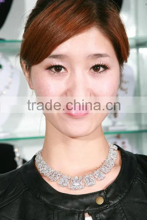wedding jewelry,cubic zircon necklace,diamond necklace designs