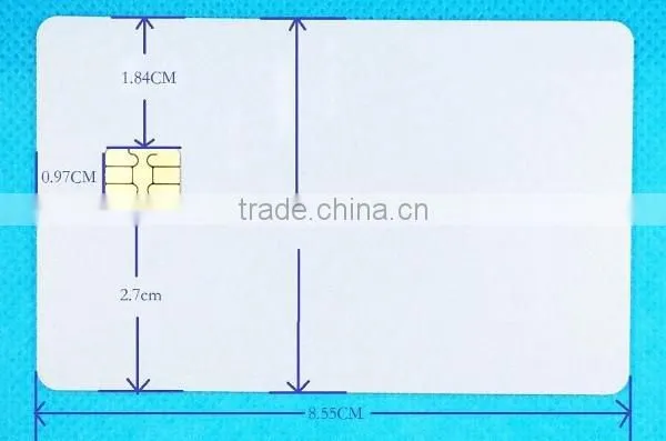 Hot Sell custom blank contact rewritable plastic smart card with SLE4442 chip