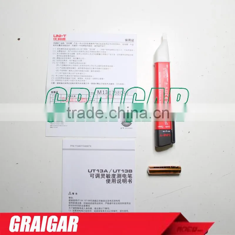 AC Voltage Detectors - Adjustable Sensitivity UNI-T UT13A 24V ~ 600 V Voltage Meter Voltmeter Voltimetro