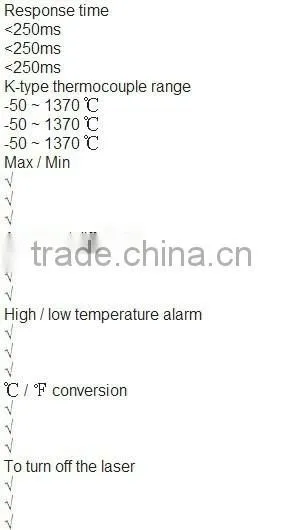 2 in 1 laser infrared thermometer HT-8962 K type thermocouple temperature measurement
