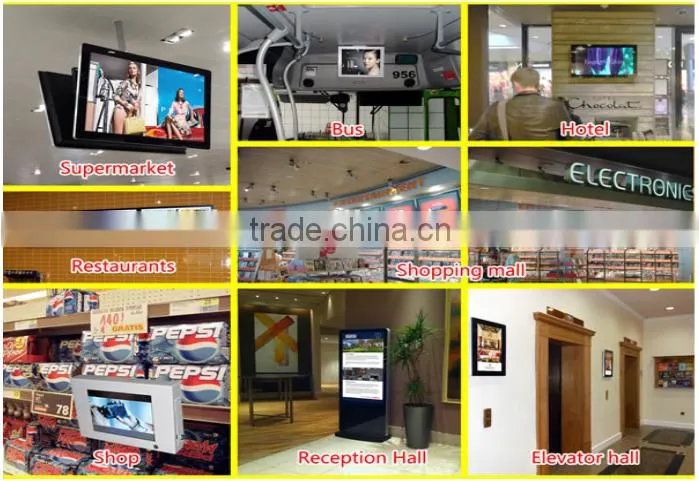 Android digital signage,18.5 inch All-In-One computer monitor support keyboard & mouse for commercial advertising display