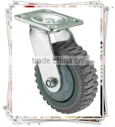 Good Quality Washing Machines Polyurethane Flame-round Fixed Caster Wheel