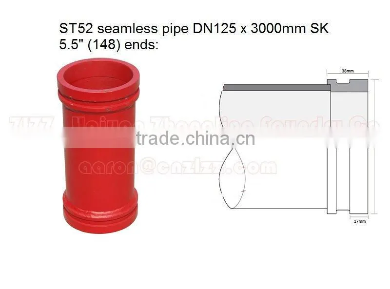 schwing DN125 F/M delivery pipe
