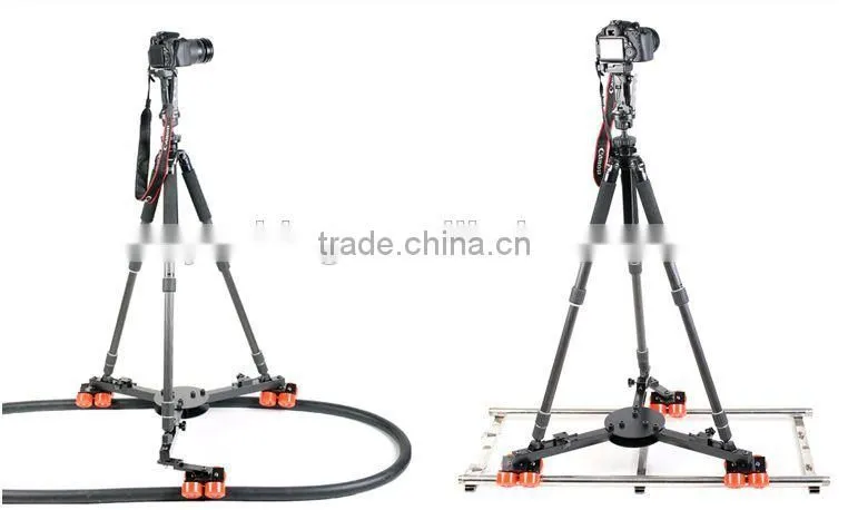 Camera heavy video slider dolly tripod dolly track wheels moving car